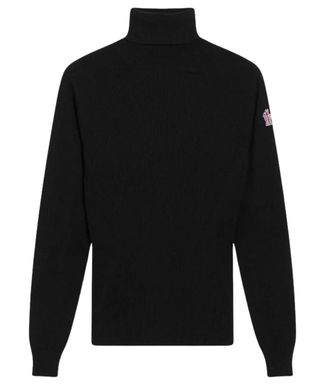MONCLER Черный шерстяной джемпер / свитер, фото 1