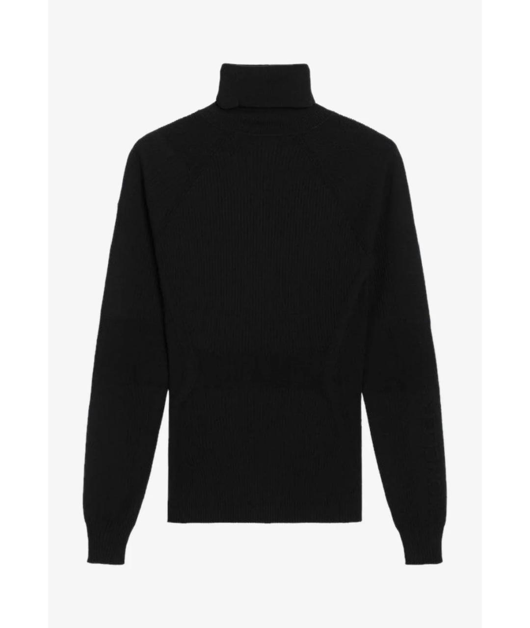 MONCLER Черный шерстяной джемпер / свитер, фото 2