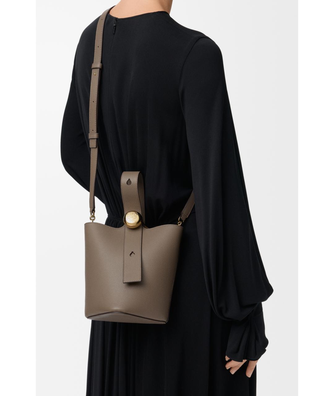 LOEWE Зеленая кожаная сумка через плечо, фото 2