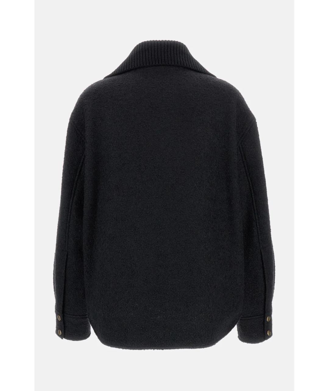 MONCLER Черная шерстяная куртка, фото 2