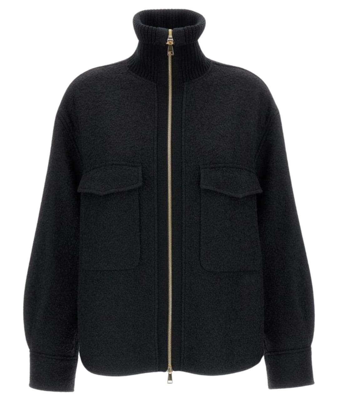 MONCLER Черная шерстяная куртка, фото 1