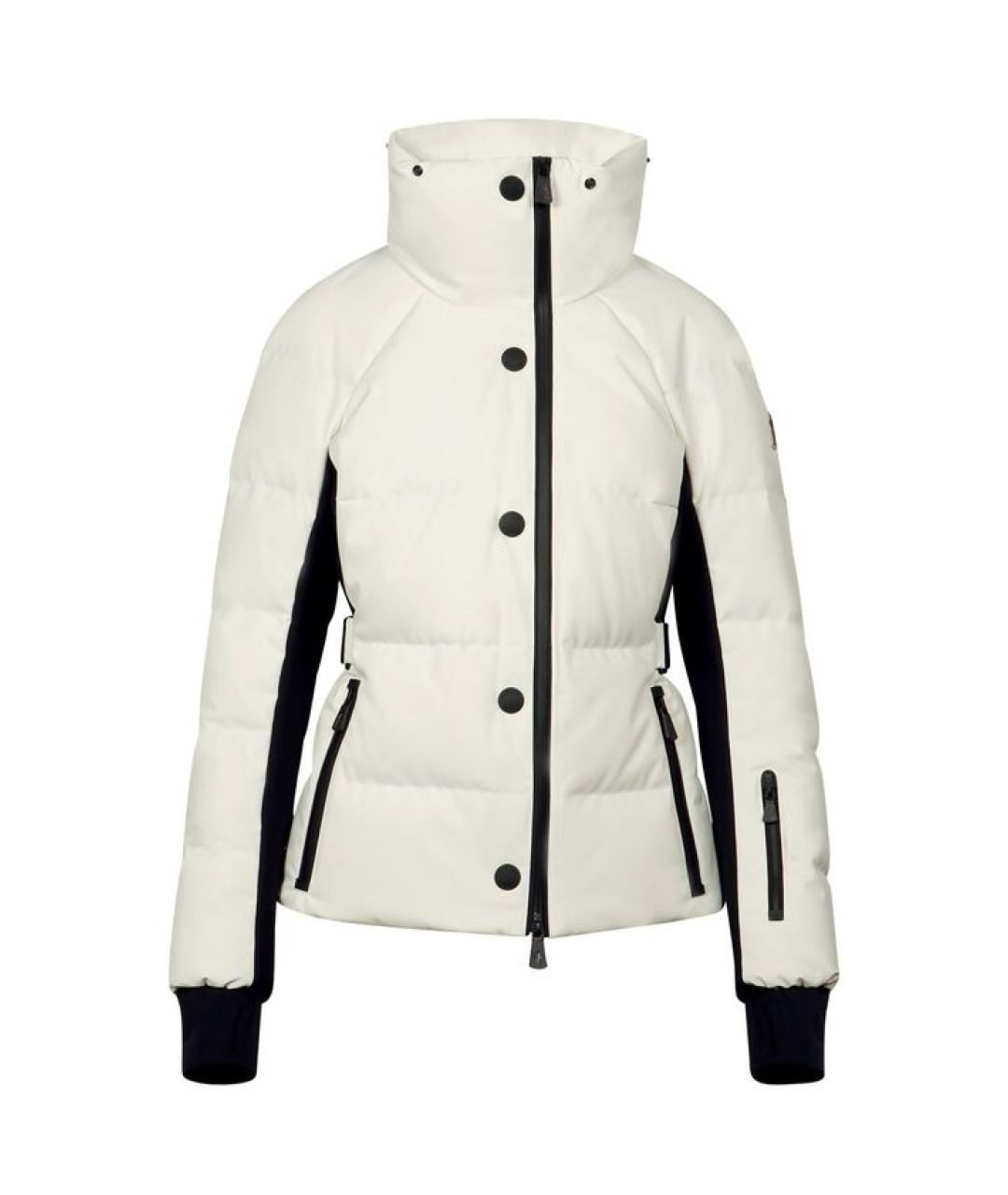 MONCLER Белый полиэстеровый пуховик, фото 3