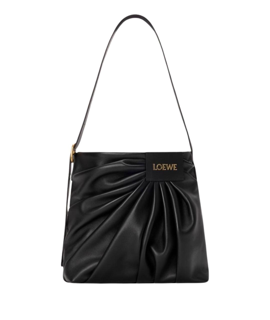 LOEWE Черная кожаная сумка через плечо, фото 1