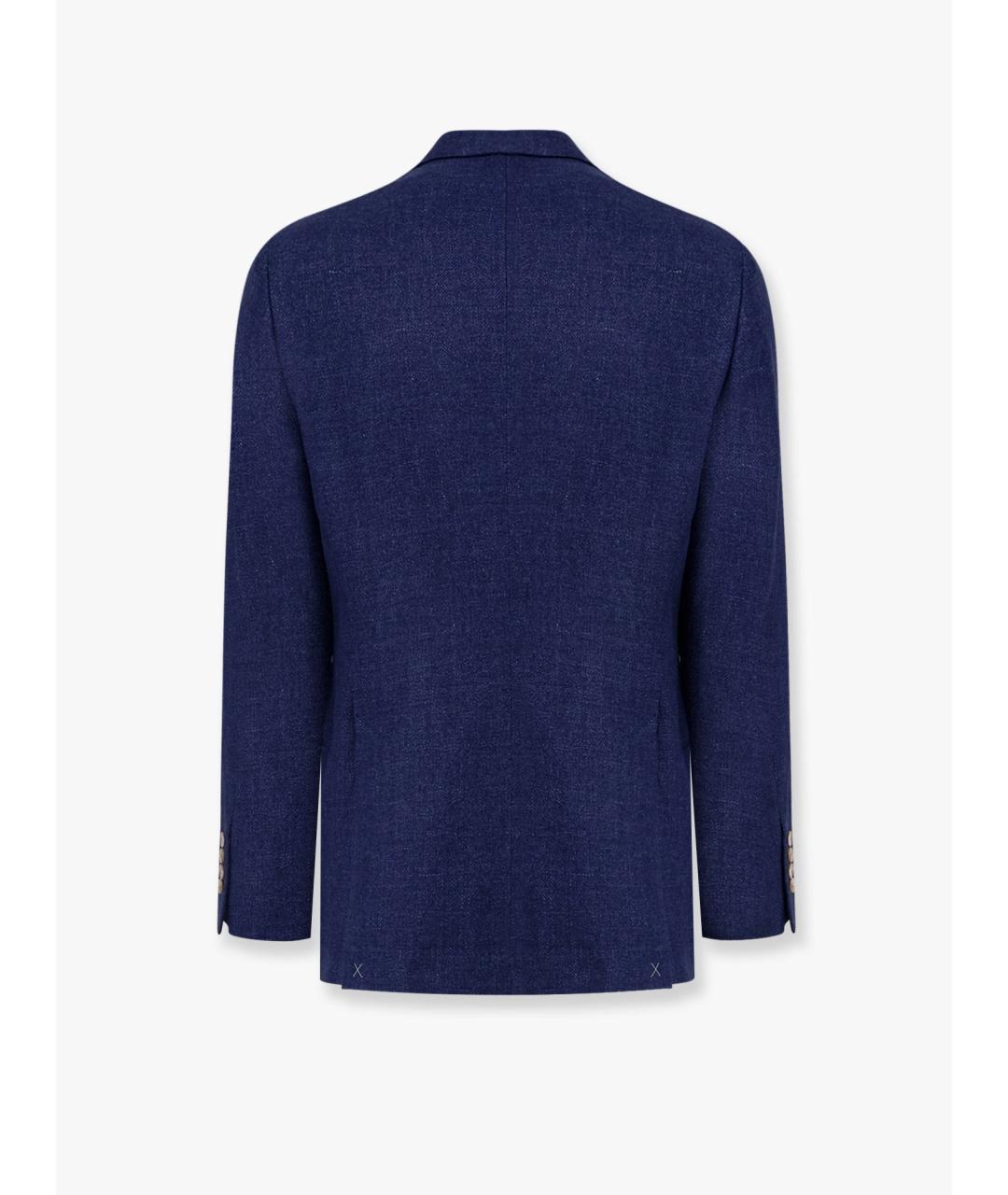BRUNELLO CUCINELLI Синий льняной пиджак, фото 2