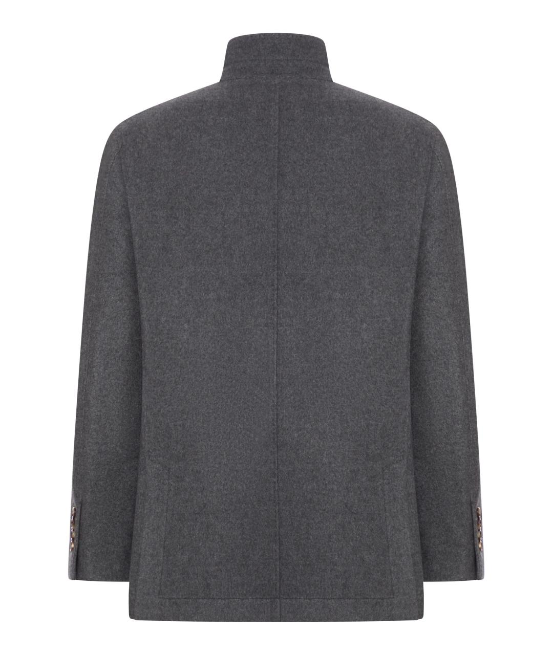 BRUNELLO CUCINELLI Серое кашемировое пальто, фото 2