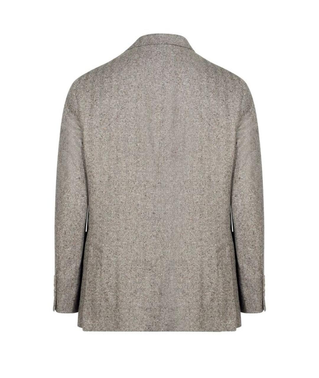 BRUNELLO CUCINELLI Бежевый шерстяной пиджак, фото 2