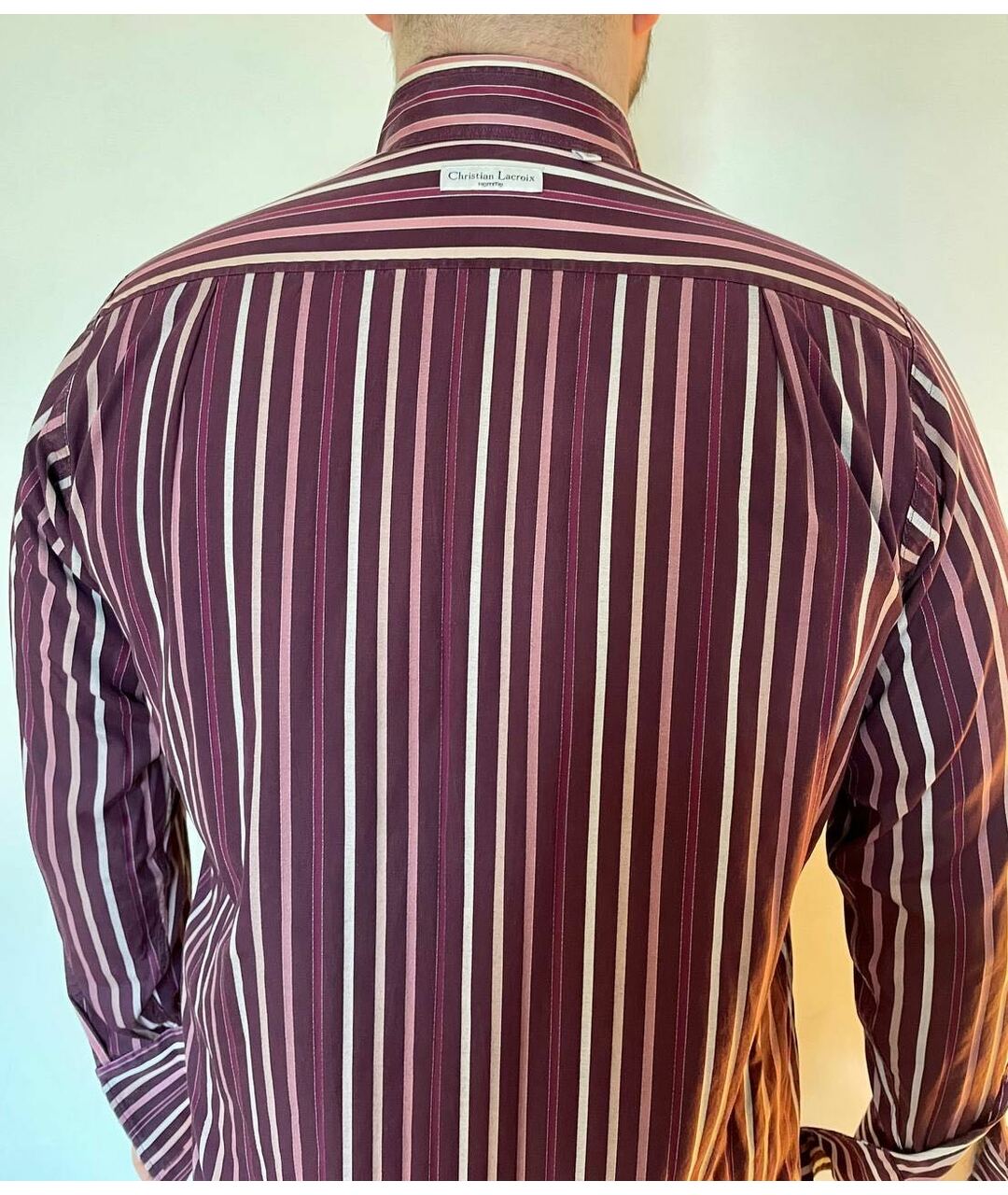 CHRISTIAN LACROIX Фиолетовая хлопковая кэжуал рубашка, фото 3