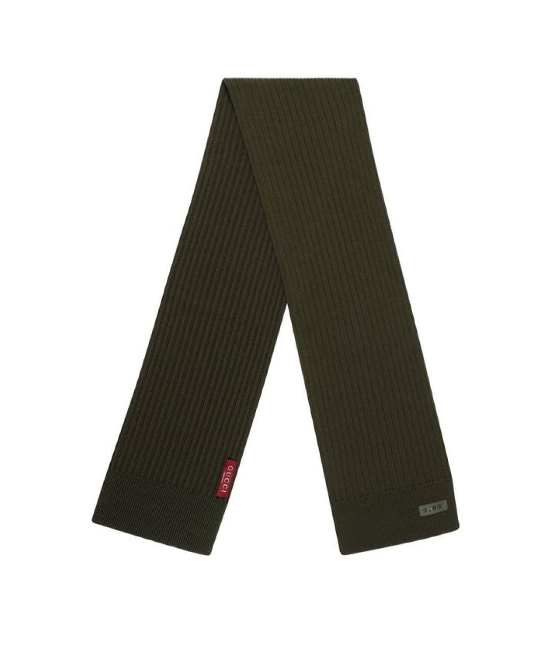 GUCCI Зеленый шарф, фото 2