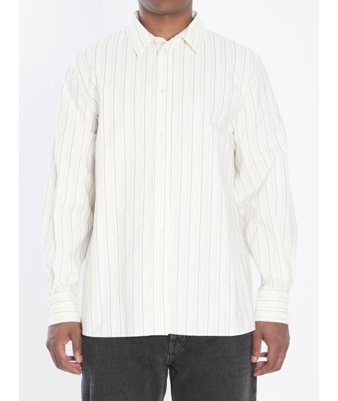 SAINT LAURENT Белая хлопковая классическая рубашка, фото 2