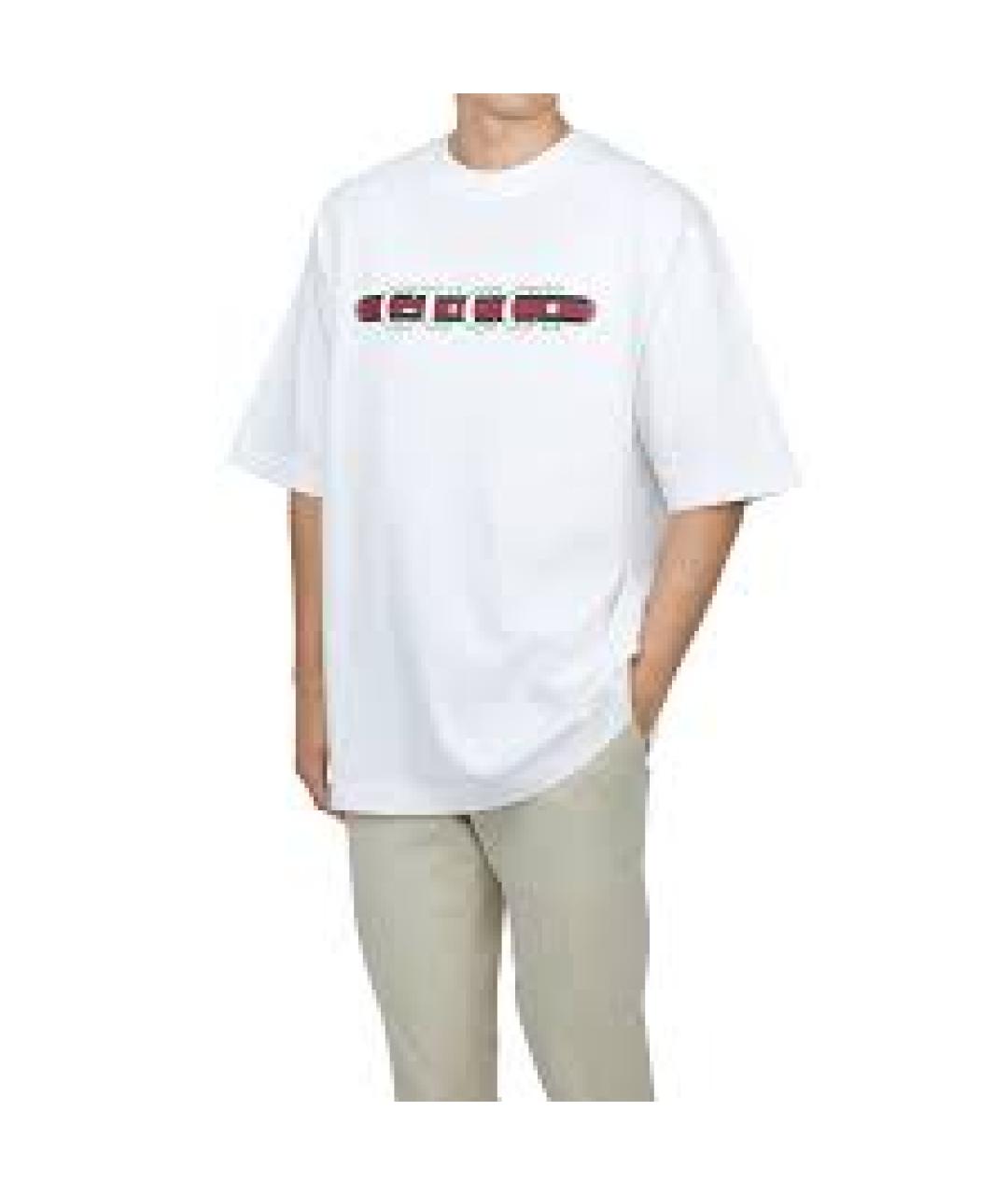 GUCCI Белая хлопковая футболка, фото 2