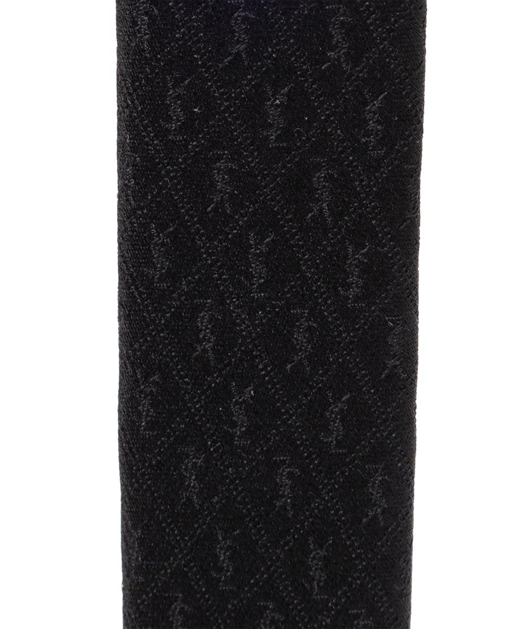 SAINT LAURENT Черный шелковый галстук, фото 3