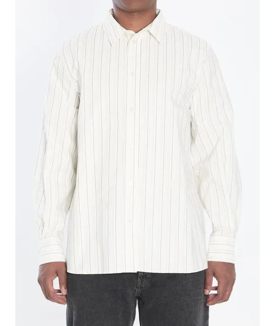 SAINT LAURENT Белая хлопковая классическая рубашка, фото 2