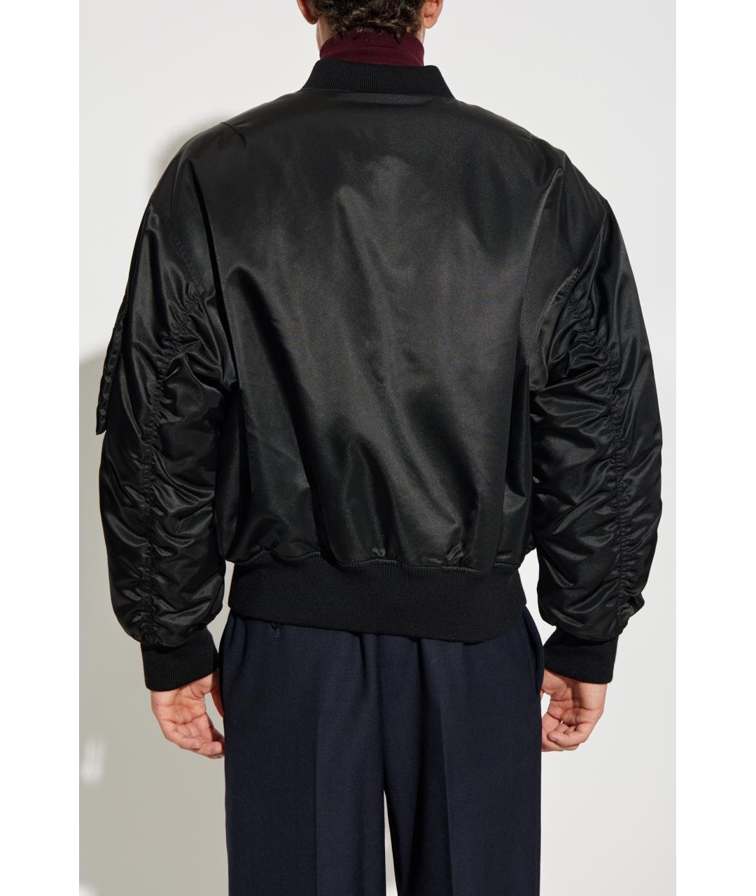 SAINT LAURENT Черная полиамидовая куртка, фото 3