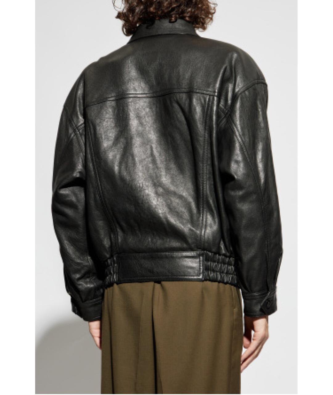 SAINT LAURENT Черная кожаная куртка, фото 4
