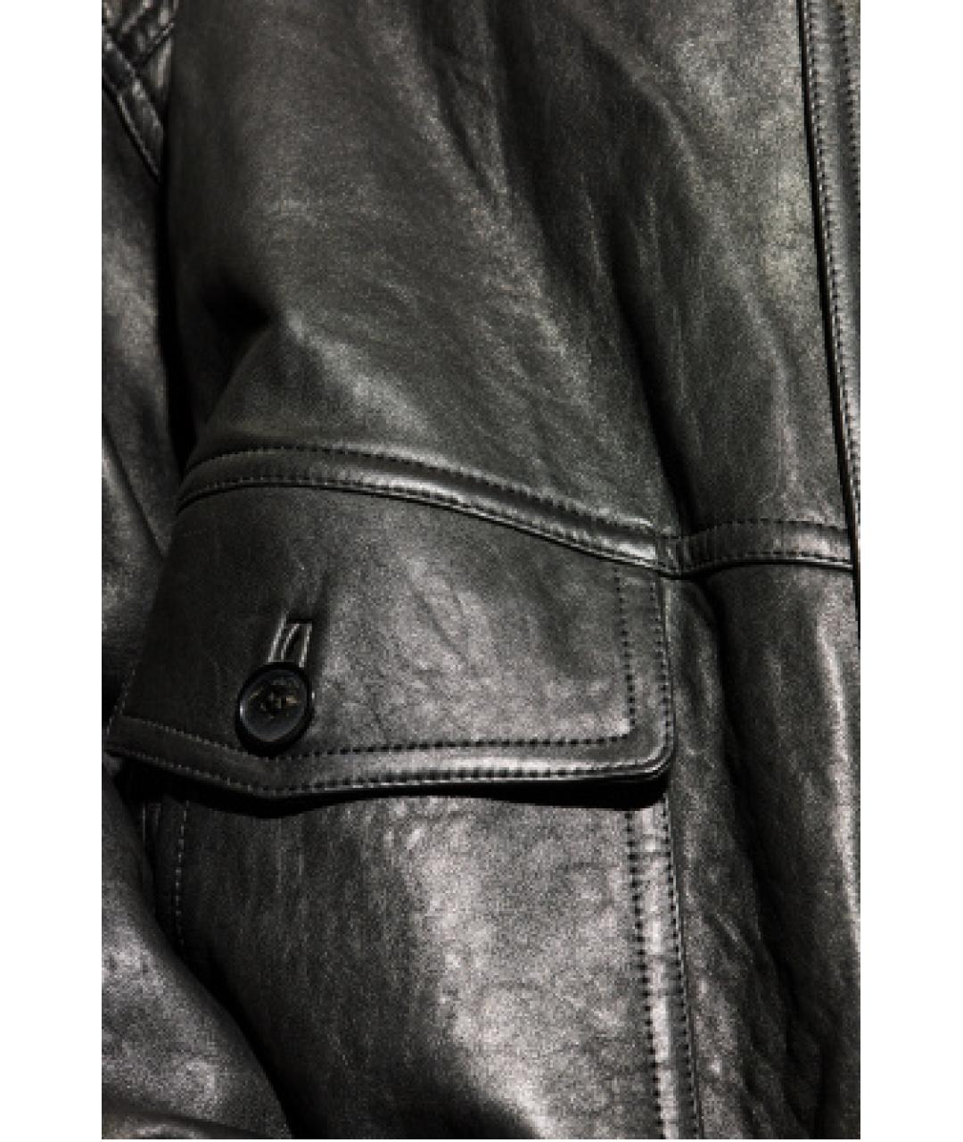 SAINT LAURENT Черная кожаная куртка, фото 5