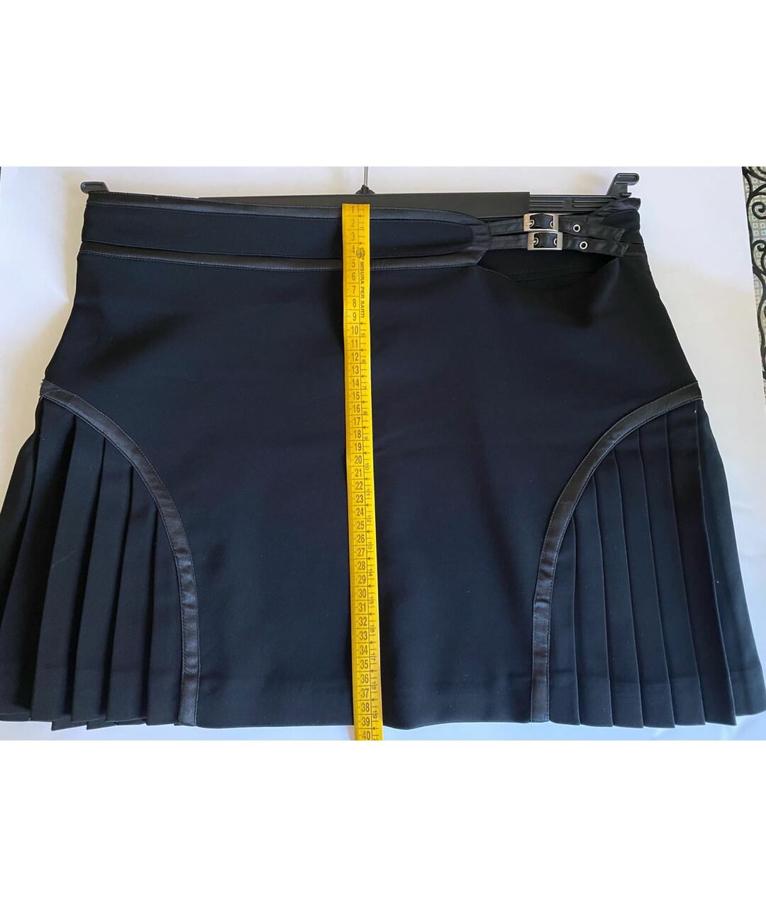VERSACE JEANS COUTURE Черная полиэстеровая юбка мини, фото 3