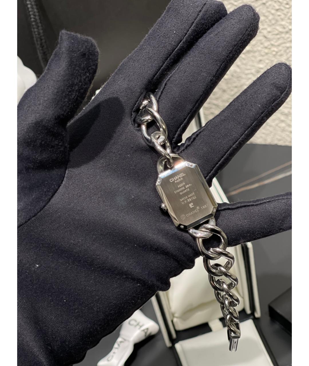 CHANEL Черные металлические часы, фото 9