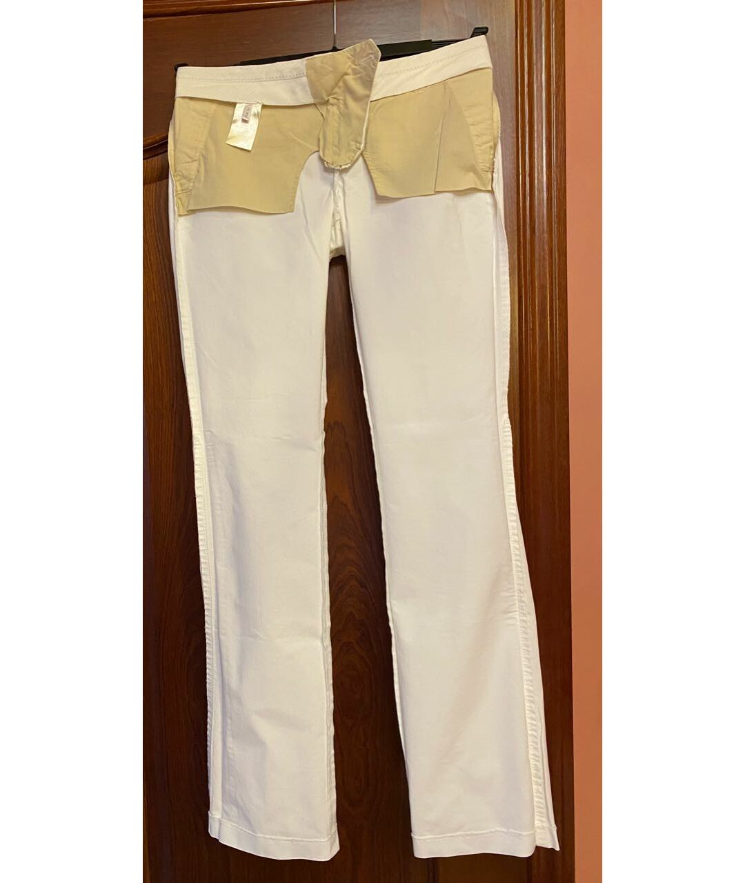 DOROTHEE SCHUMACHER Белые хлопковые брюки широкие, фото 3