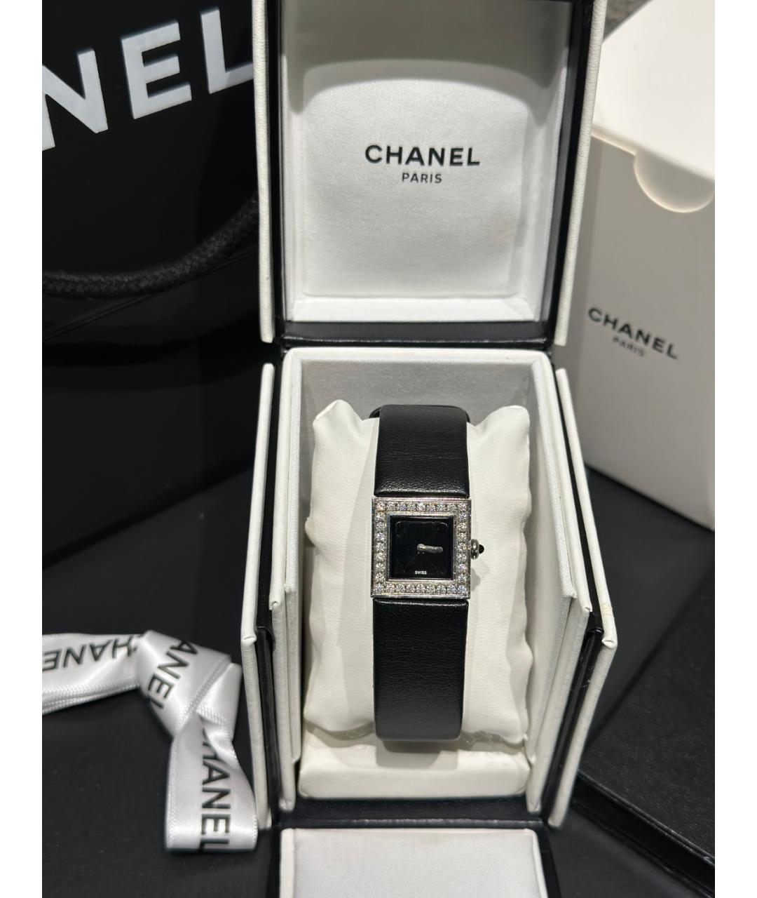 CHANEL Черные металлические часы, фото 10