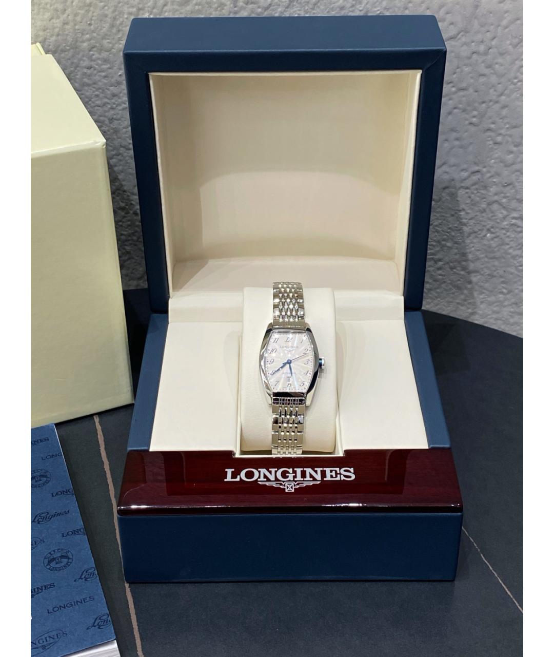 LONGINES Белые металлические часы, фото 2