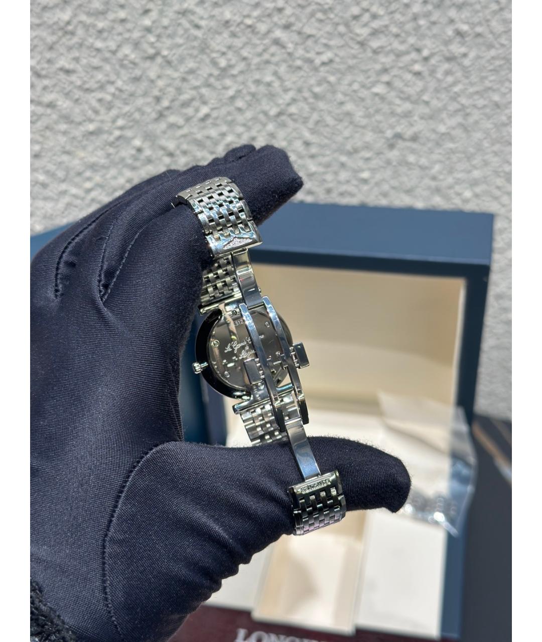 LONGINES Голубые металлические часы, фото 7