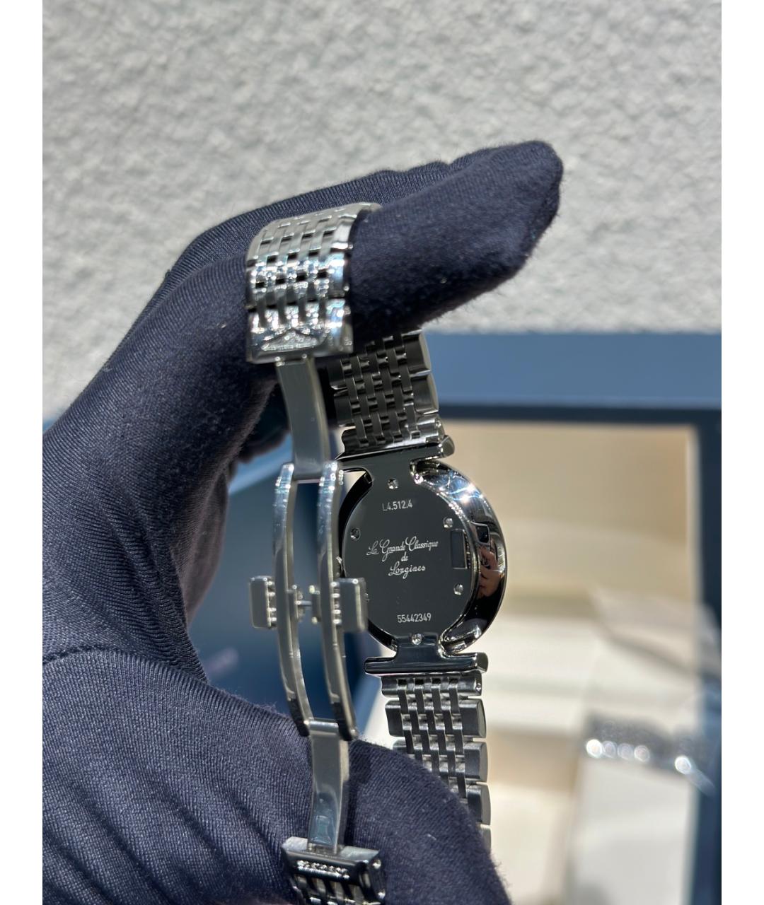 LONGINES Голубые металлические часы, фото 8