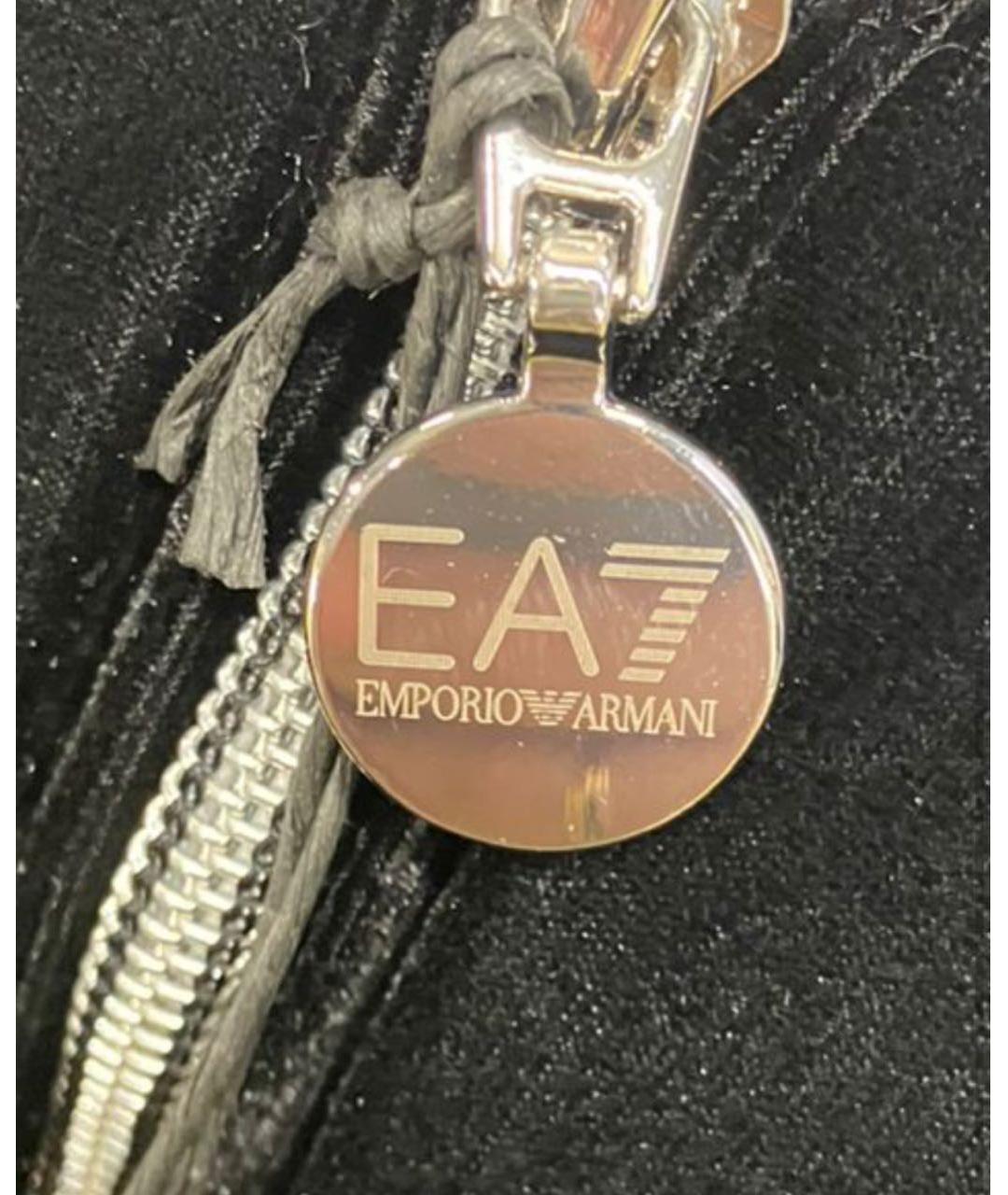 EA7 Черная полиэстеровая куртка, фото 6