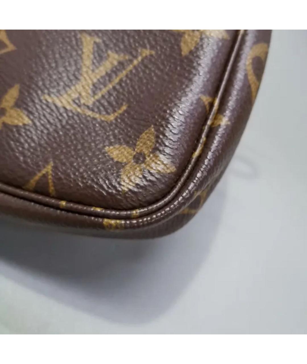 LOUIS VUITTON Коричневая сумка с короткими ручками, фото 5