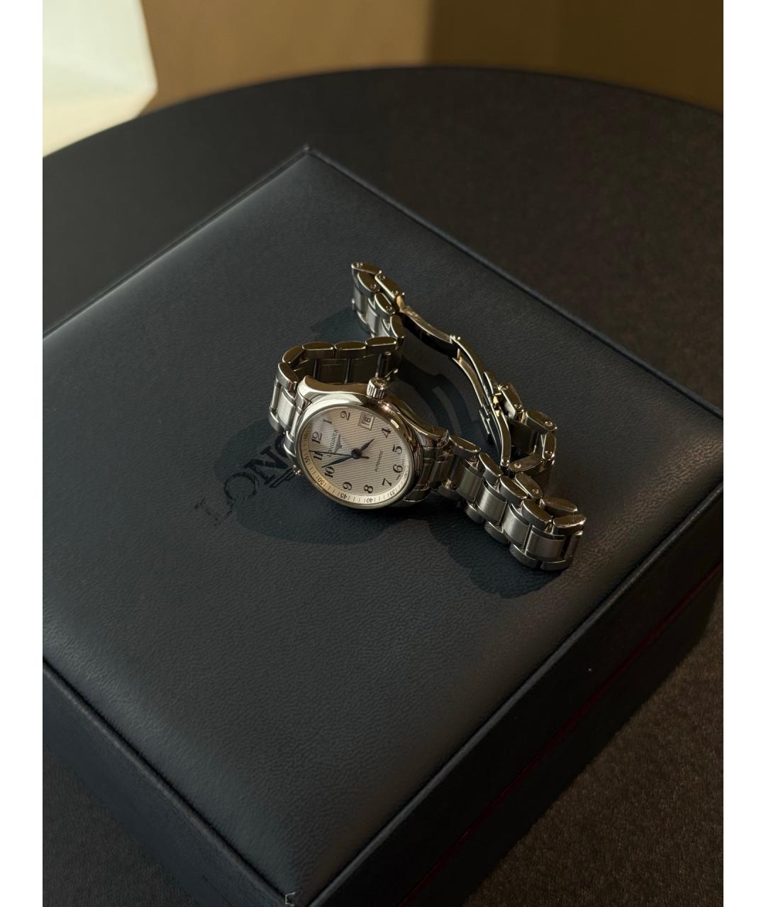 LONGINES Белые металлические часы, фото 3