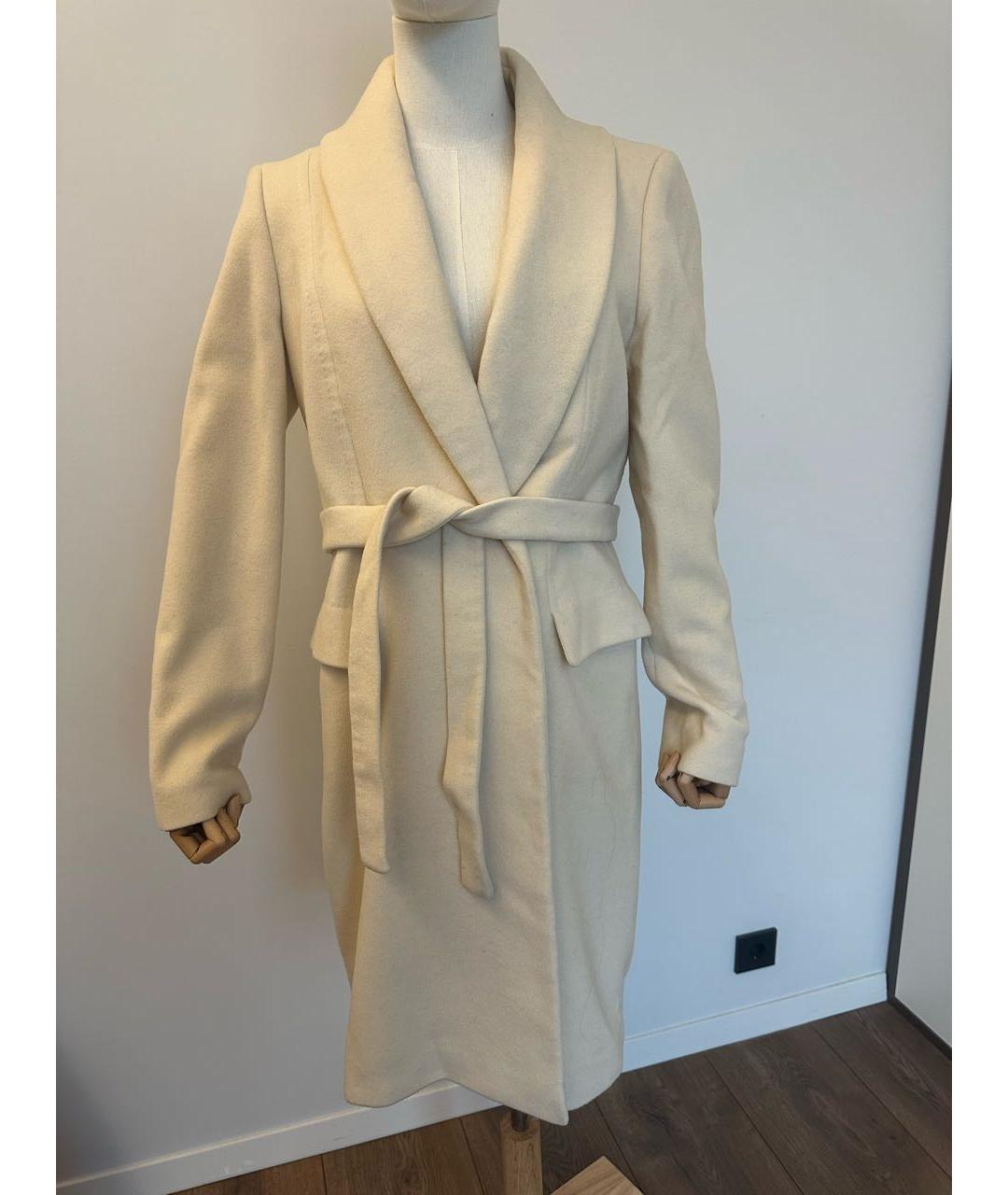 HUGO BOSS Бежевое шерстяное пальто, фото 9