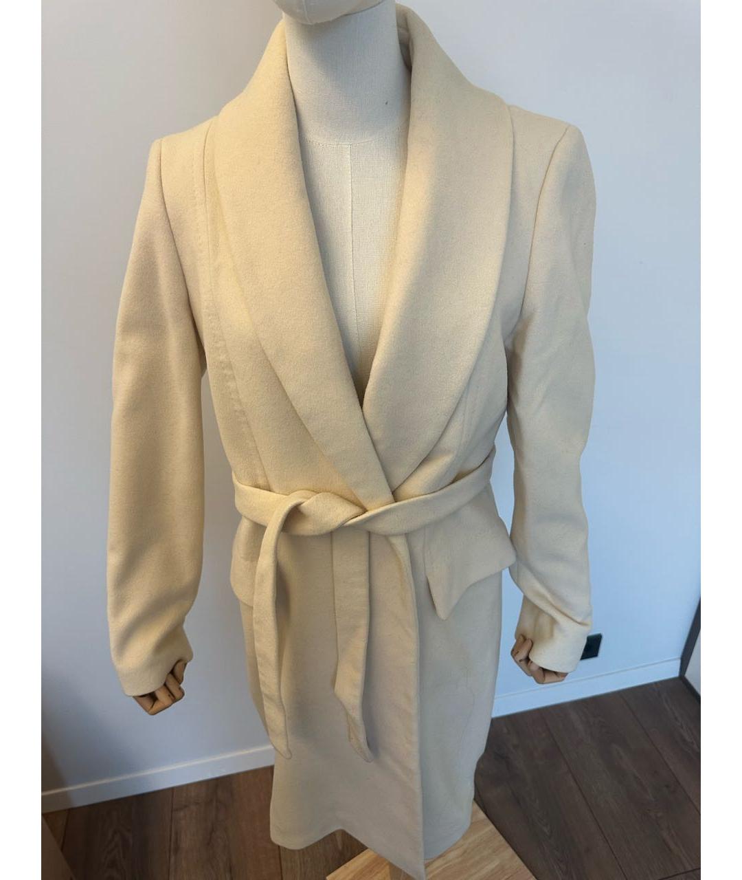 HUGO BOSS Бежевое шерстяное пальто, фото 4