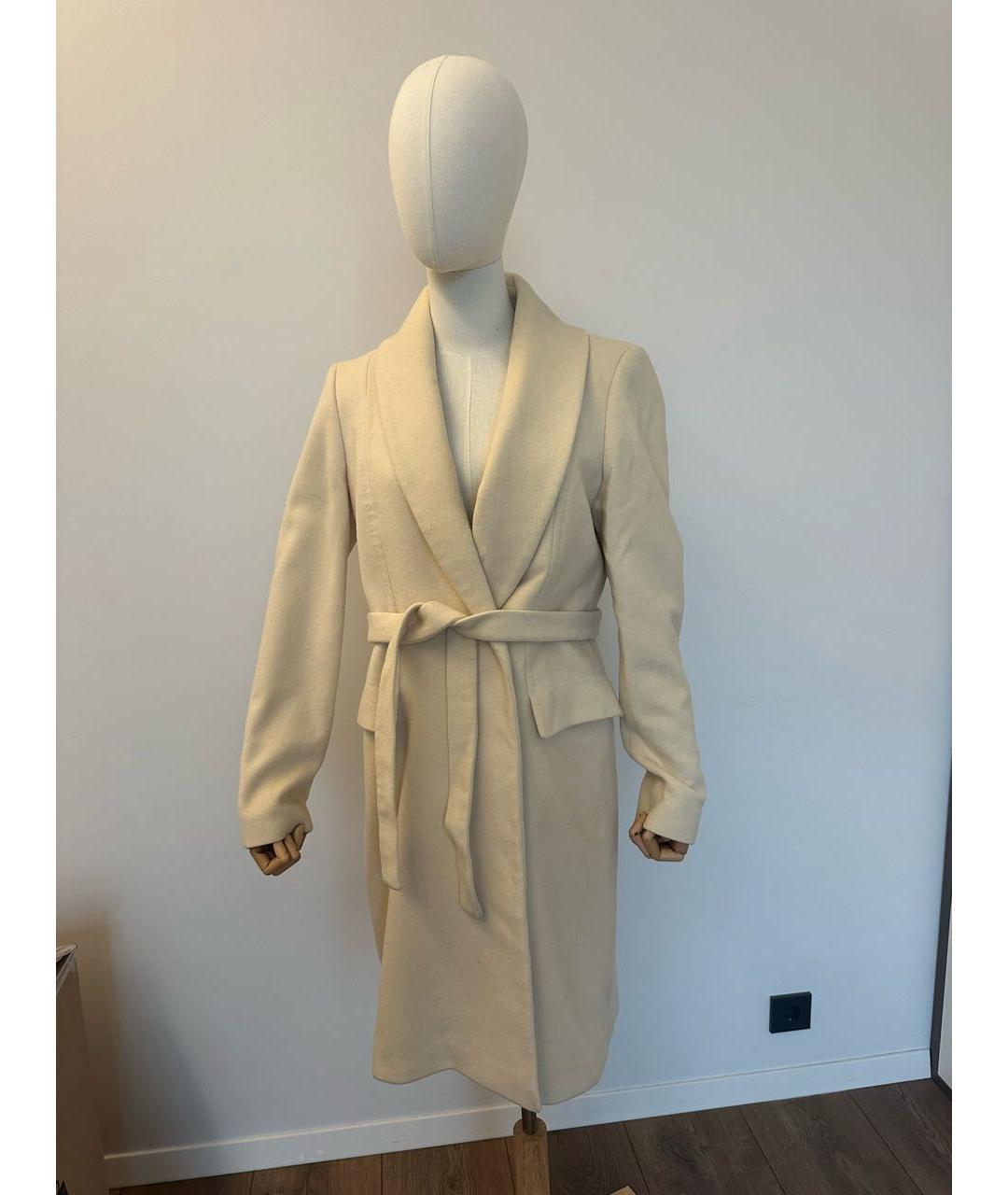 HUGO BOSS Бежевое шерстяное пальто, фото 5