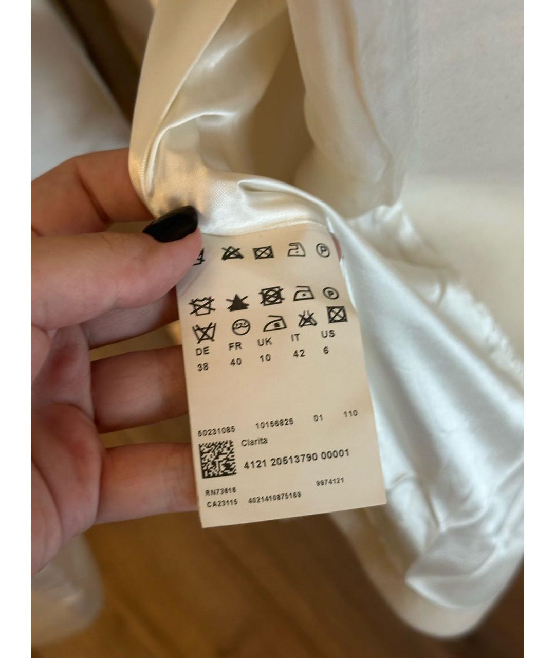 HUGO BOSS Бежевое шерстяное пальто, фото 6