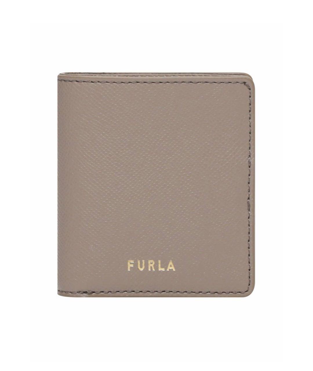 FURLA Серый кожаный кошелек, фото 1