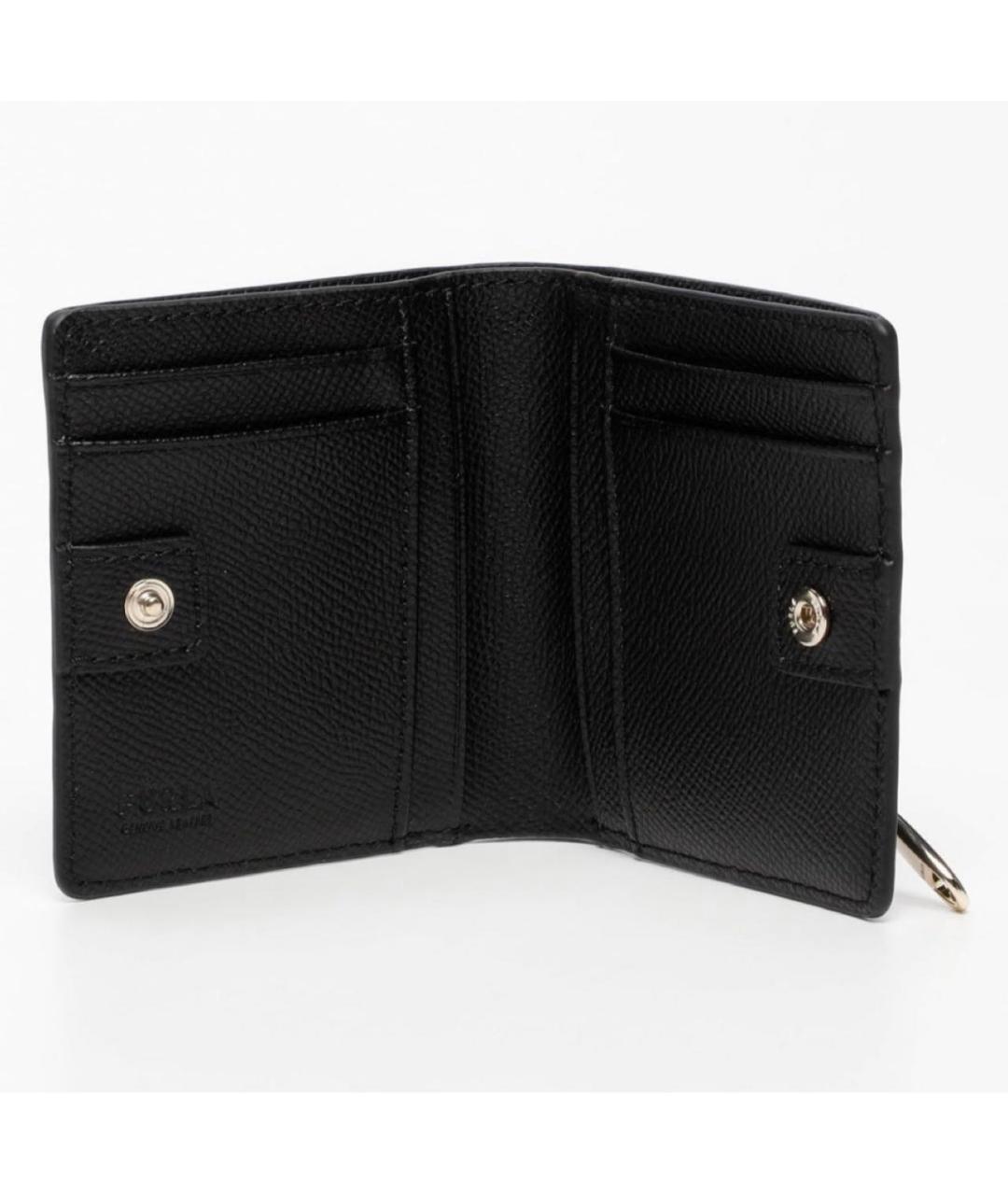 FURLA Черный кожаный кошелек, фото 2