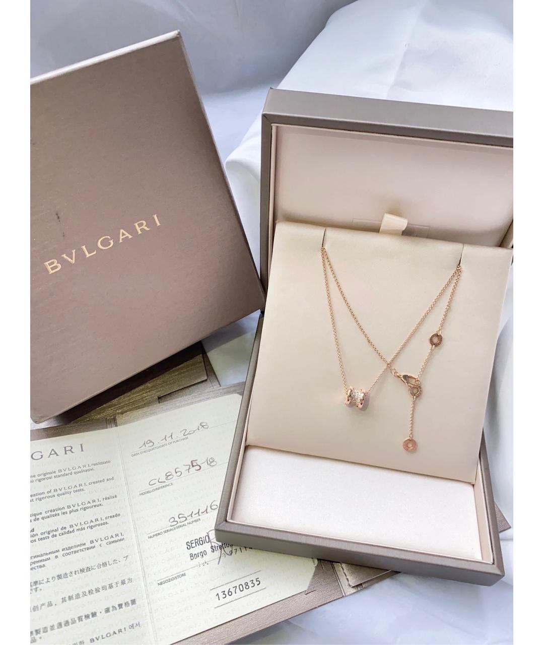 BVLGARI Золотое колье из розового золота, фото 3