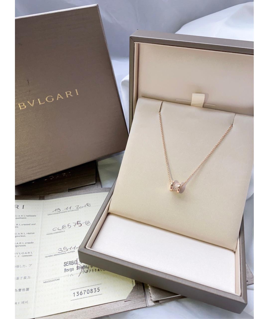 BVLGARI Золотое колье из розового золота, фото 5