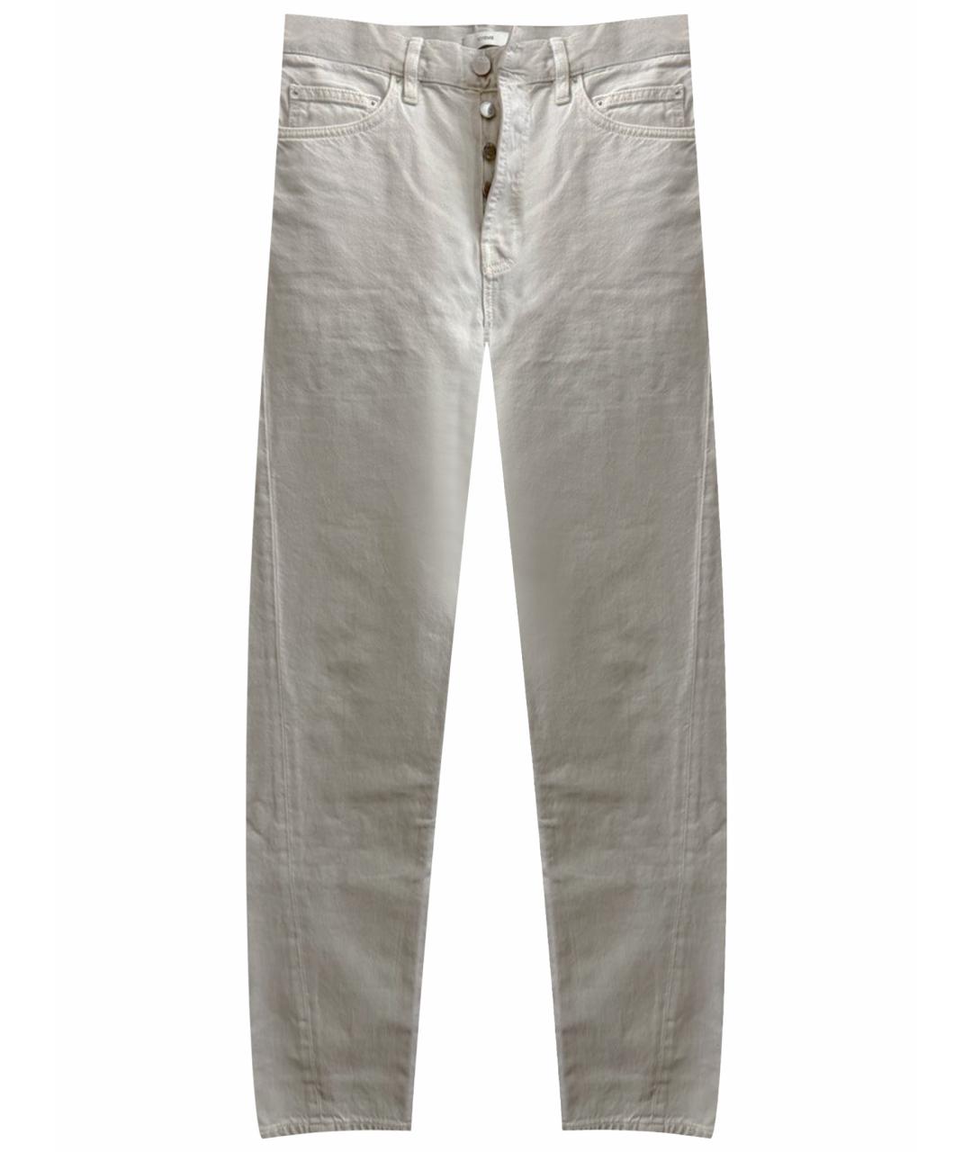 TOTEME Бежевые хлопковые прямые джинсы, фото 1