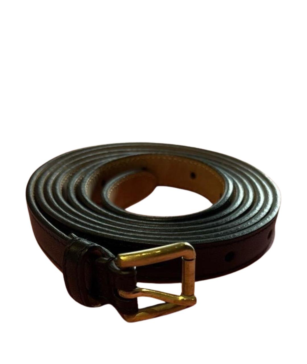 DOLCE&GABBANA Черный кожаный ремень, фото 1