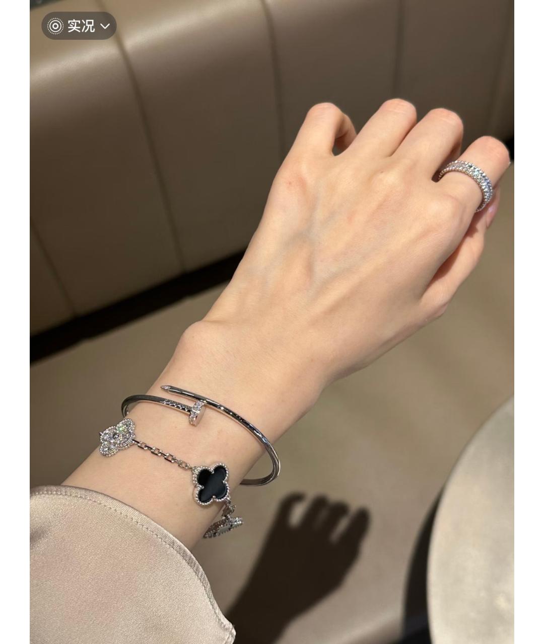 CARTIER Серебрянный браслет из белого золота, фото 5