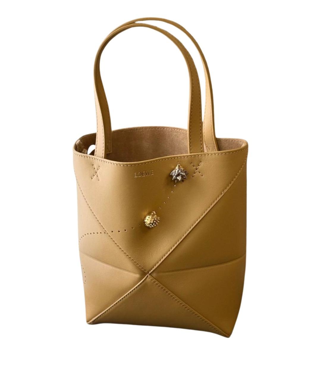 LOEWE Желтая кожаная сумка через плечо, фото 1