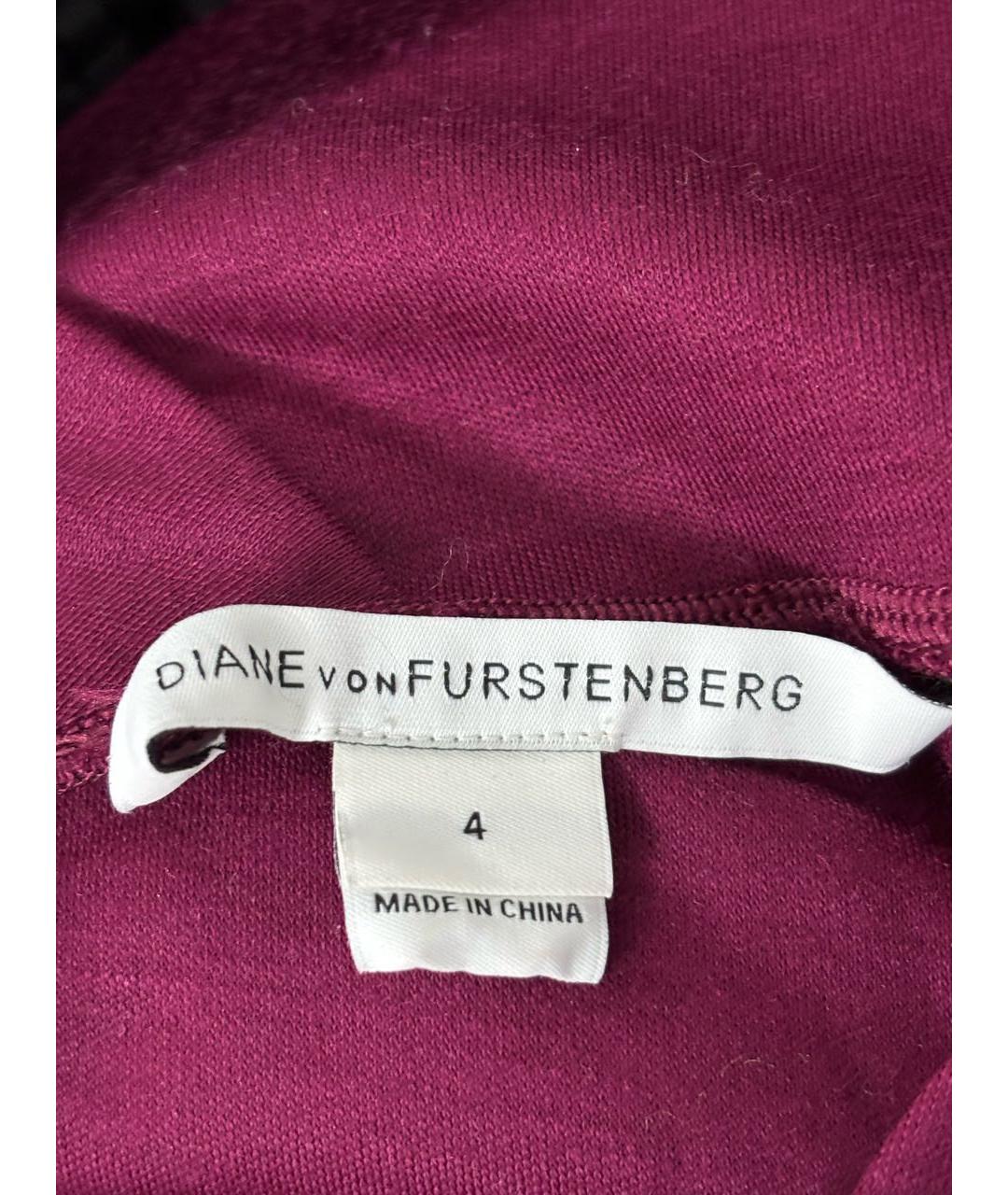 DIANE VON FURSTENBERG Бордовое вечернее платье, фото 5