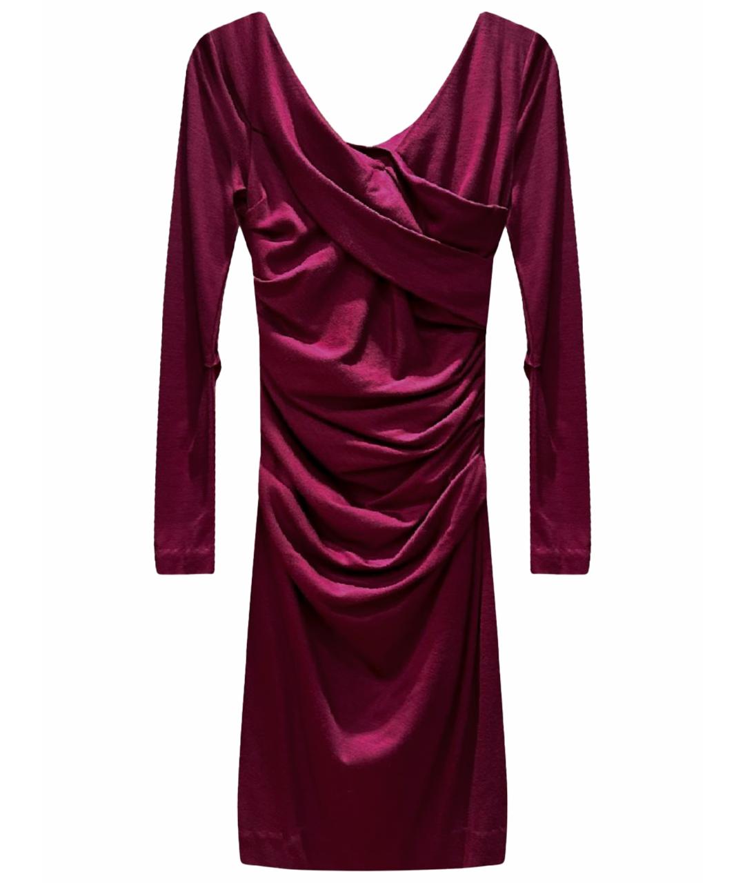 DIANE VON FURSTENBERG Бордовое вечернее платье, фото 1