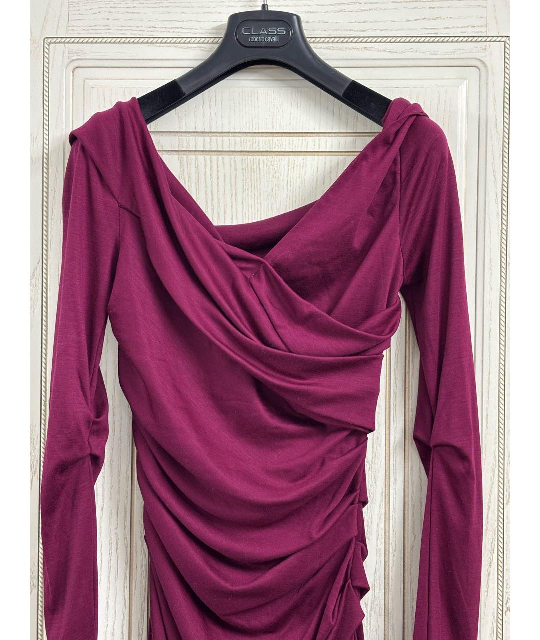 DIANE VON FURSTENBERG Бордовое вечернее платье, фото 3