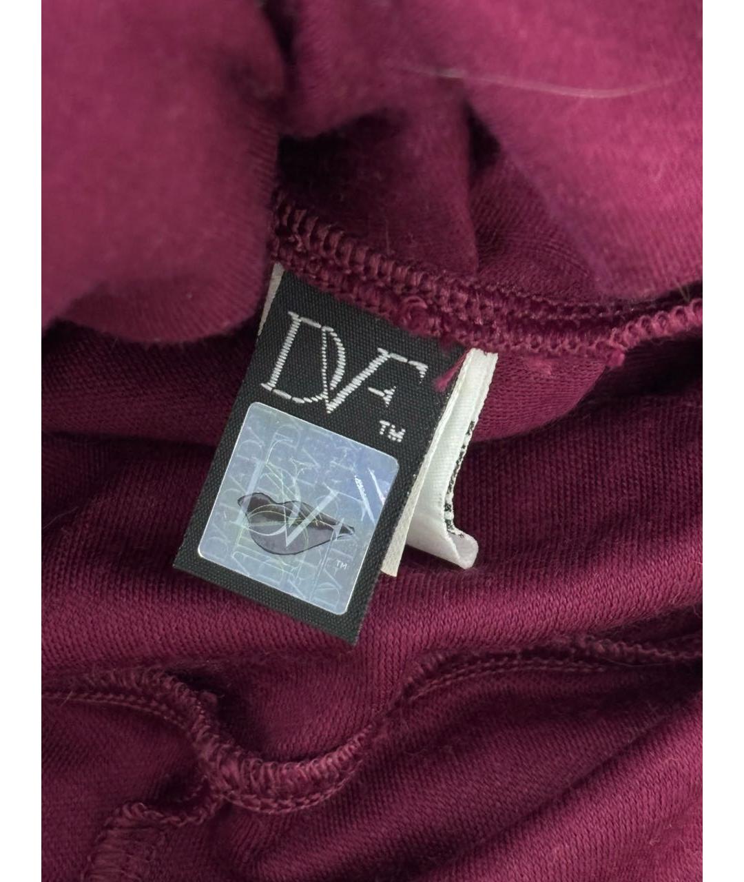 DIANE VON FURSTENBERG Бордовое вечернее платье, фото 6