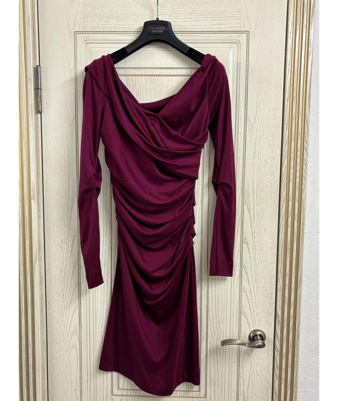 DIANE VON FURSTENBERG Бордовое вечернее платье, фото 9