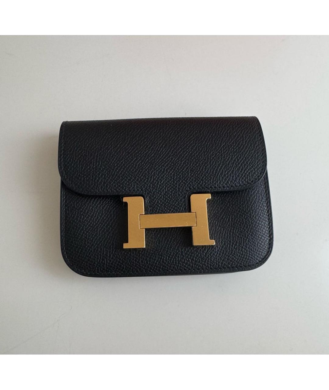 HERMES Черная кожаная поясная сумка, фото 9