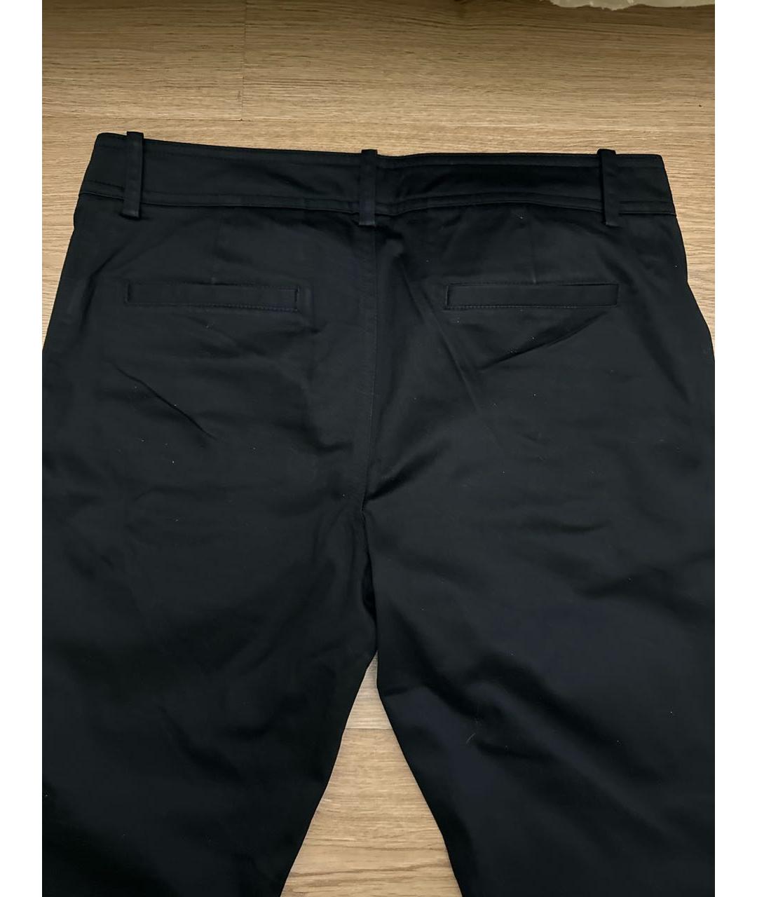 ARMANI EXCHANGE Черные хлопковые прямые брюки, фото 6