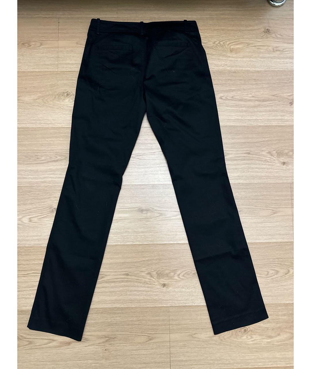 ARMANI EXCHANGE Черные хлопковые прямые брюки, фото 7