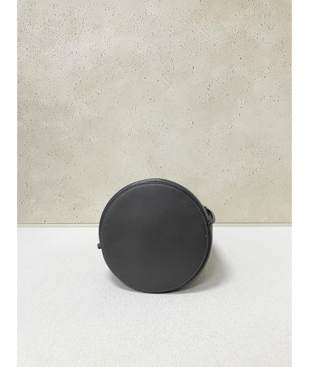 CELINE Серая кожаная сумка тоут, фото 5